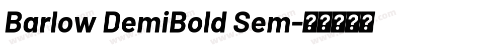 Barlow DemiBold Sem字体转换